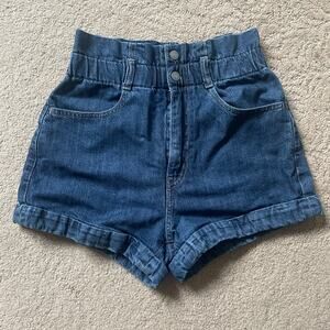 Levi's Denim Women's High Rise Paperbag, Short Fused